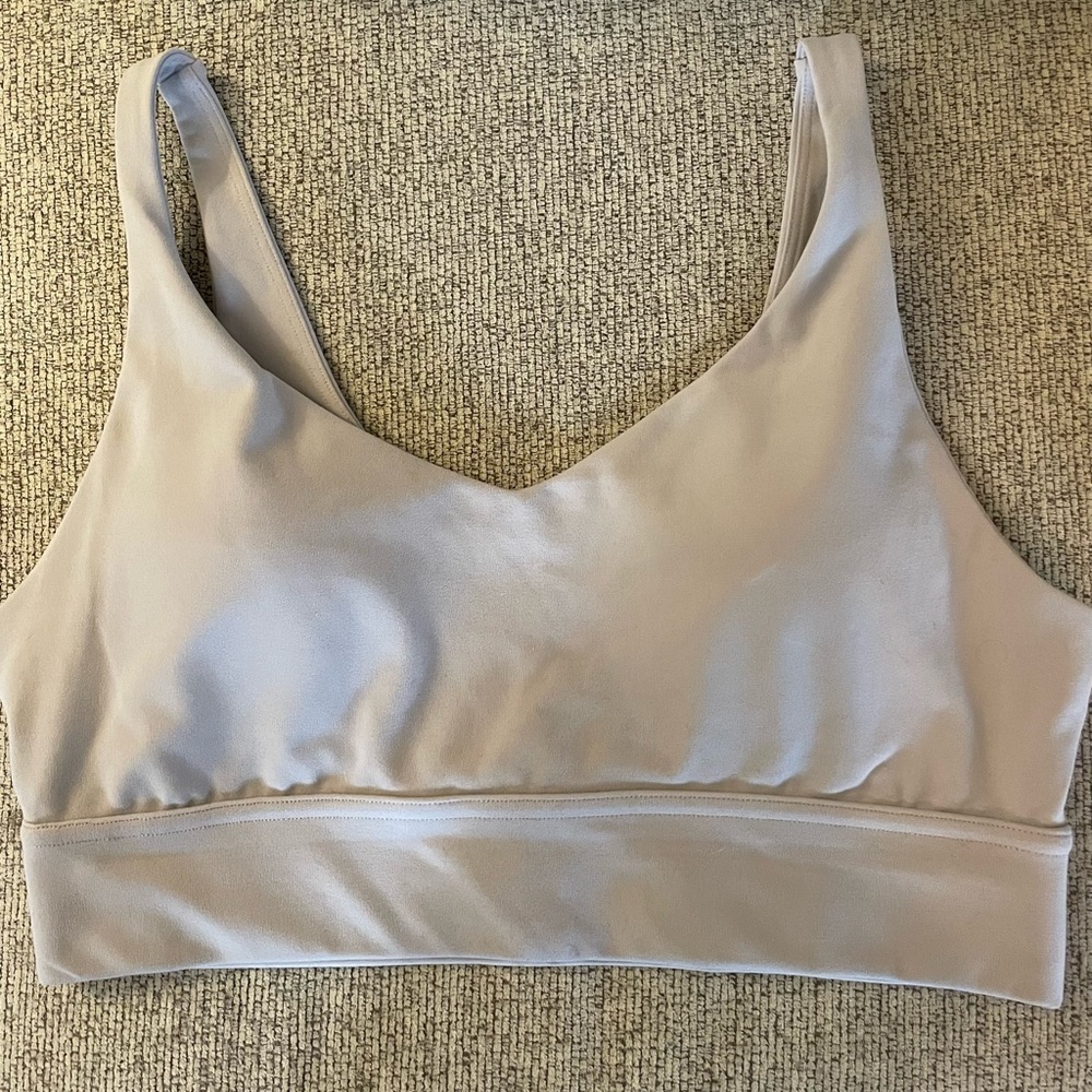Savvi Light Purple Gray Air Sports Bra Large EUC